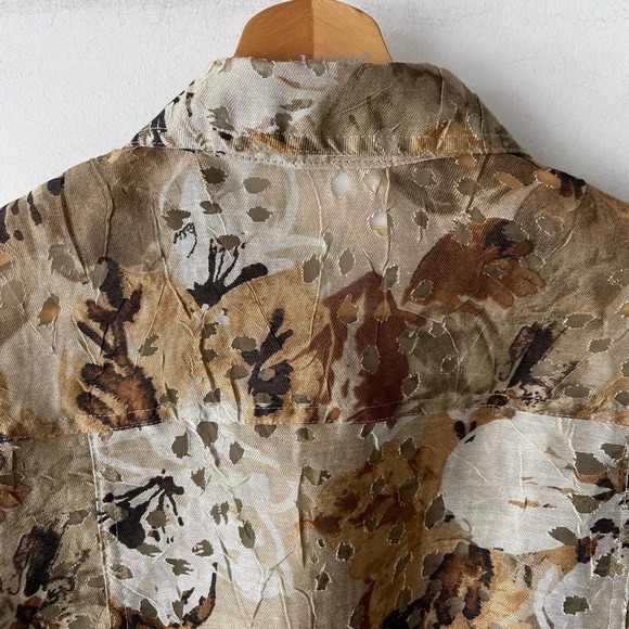 Ruby Rd Blouse Womens Medium Camo Hunting Camp Outdoors Longsleeve Button Down - Picture 9 of 11